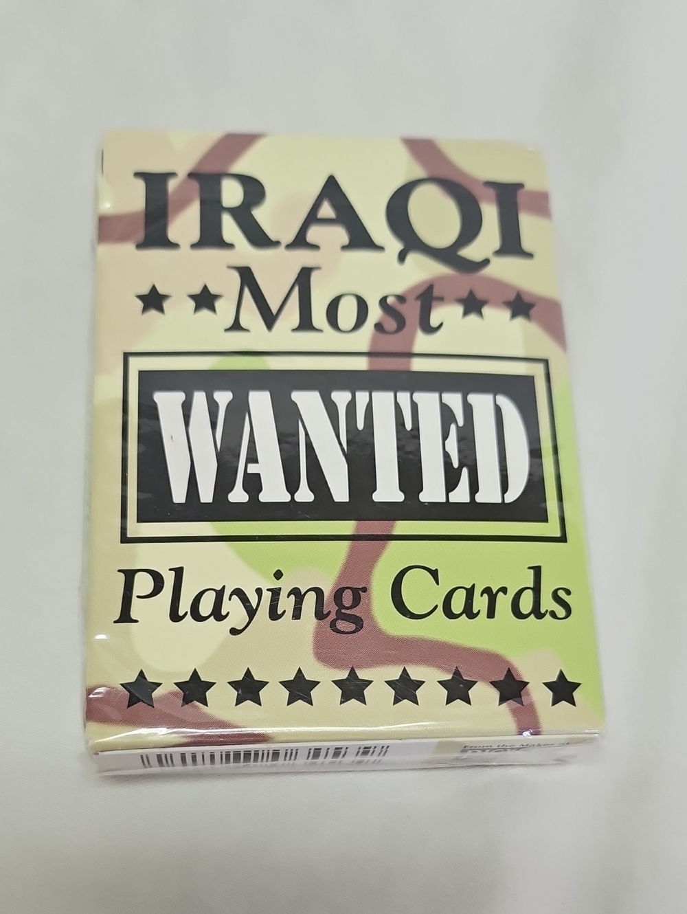 Sealed Iraqi Most Wanted Playing Cards - Original Seal